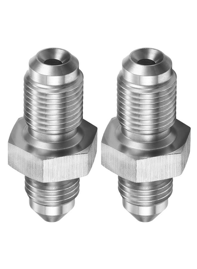 Cotonlake 3AN Male to M10x1.0 Male Inverted Flare Stainless Steel Brake Adapter Fitting Connector(2pcs) - Image 1