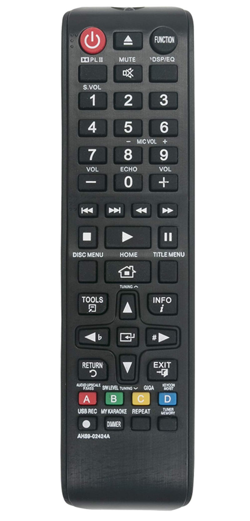 AULCMEET AH5902424A Replace Remote Control Compatible with Samsung HTE350 HTE355K HTE330K HTE355 HTE350K HTE350K HTE353K HTE353HK HTE355K HTE330K HTE330 HTE353K HTE353HK HTE330 HTE350 HTE355 Bluray