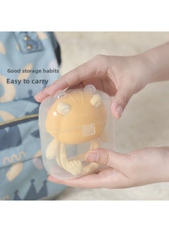 Generic Baby Gum Silicone Molar Gloves Toy Baby Anti-eating Hand Soothing Gum Children's Gum-Color:English PVC Box Bear Hand Guard Tooth Glue (hand Box)  - Image 2