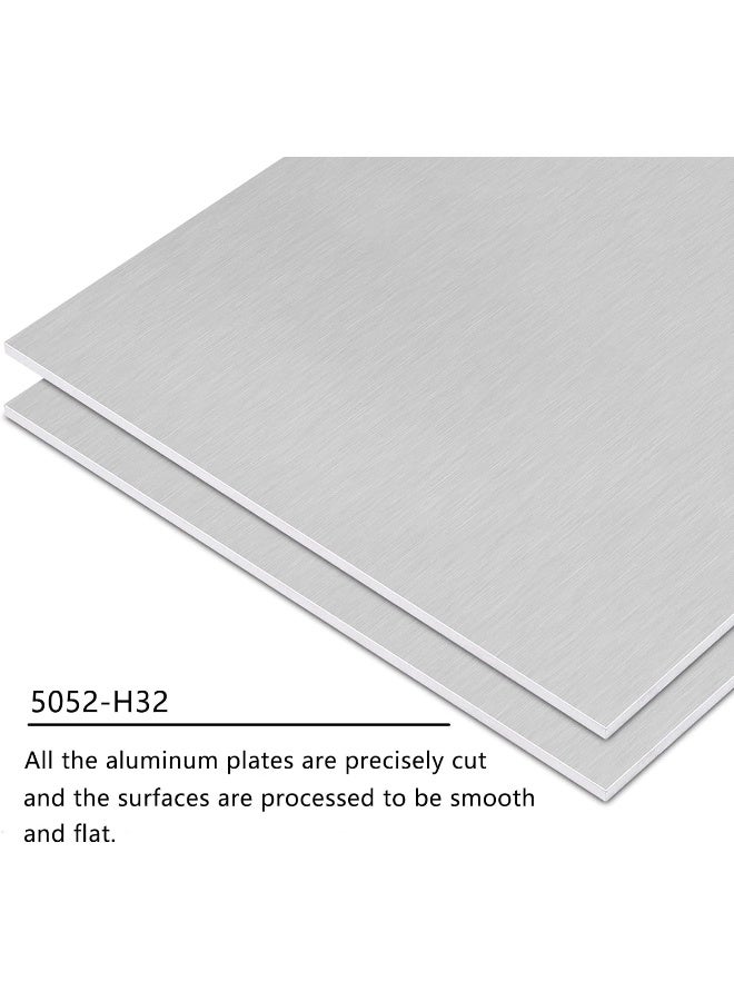 5052 H32 Aluminum Sheet Metal 12 x 12 x 1/64 (0.02”) Inch Flat Plain Thin Aluminum Plate Covered with Protective Film, Rectangle Aluminum Metal Plate for Crafting, Industrial, 0.5mm  - Image 4