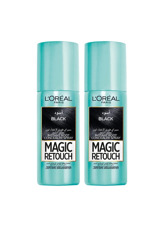 L'OREAL PARIS بخاخ إخفاء جذور الشعر الفوري ماجيك ريتوتش، أسود  - Image 5