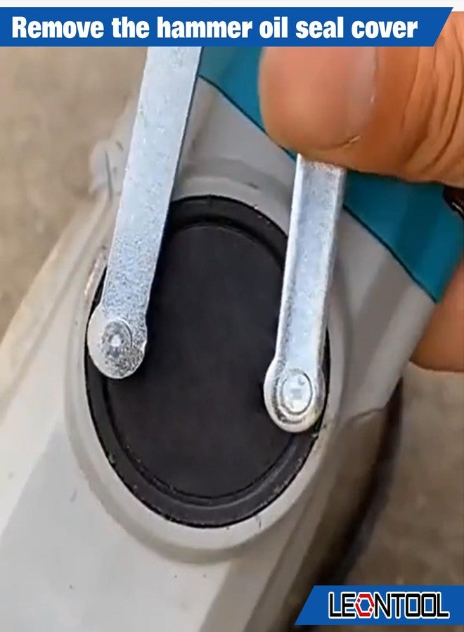 مفتاح ربط عالمي قابل للتعديل لصنفرة الزوايا من LEONTOOL، مفتاح ربط ذو وجه فولاذي، كماشة دبوس، مفتاح ربط دبوس، مفتاح ربط صواميل القفل لوسادات الدعم على صنفرة الزوايا والصواميل المستديرة ذات الثقوب المحفورة (4 مم) - Image 4