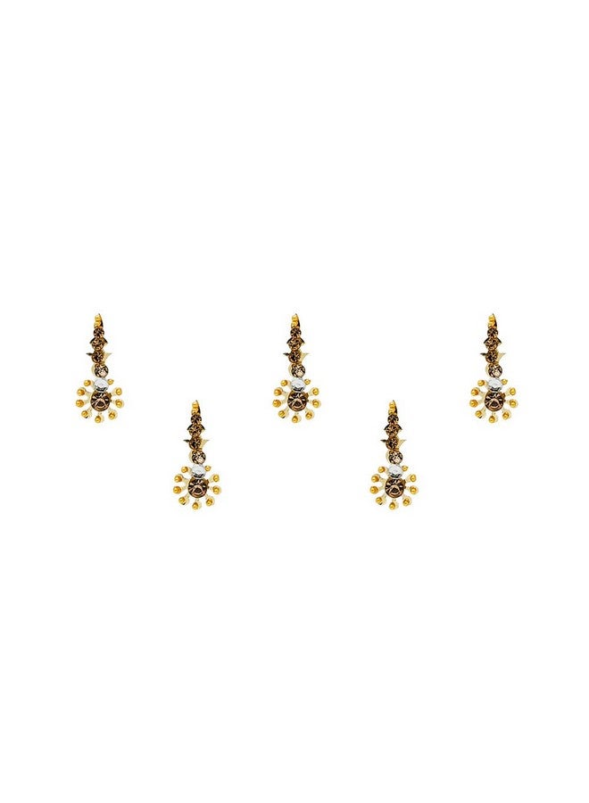 Comet Busters Beautiful Gold Bridal Bindi (BIN1573) - Image 1