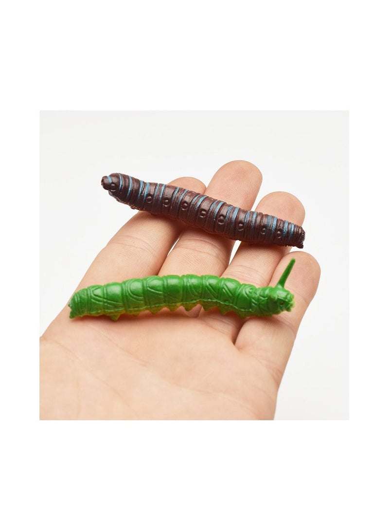 12-Pieces Simulated Caterpillar, Reptile Insect Animal model, Prank Trick Toy for Party  - Image 5