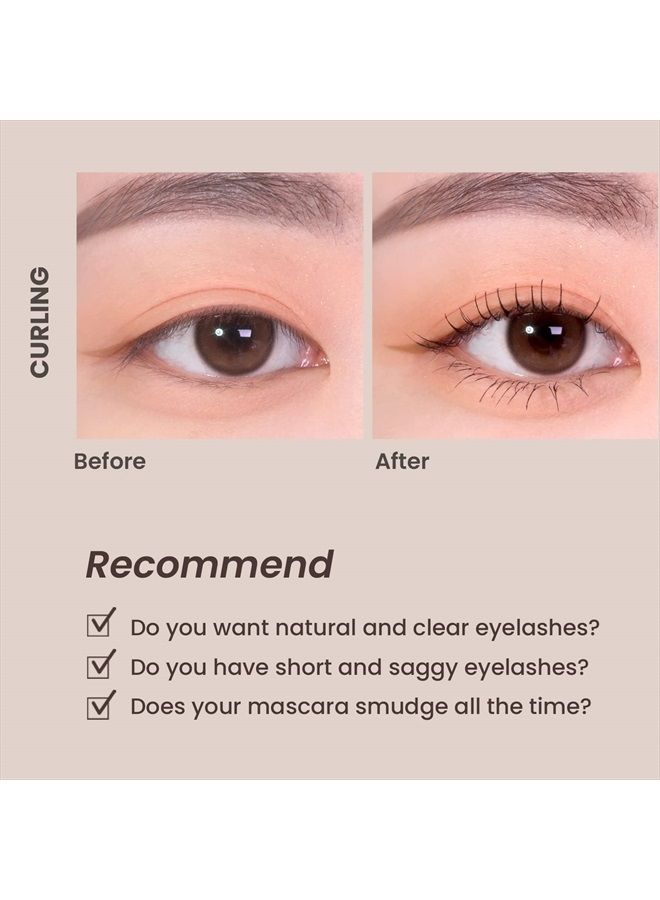 Heimish ماسكارا هايميش دايليزيم سمودج ستوب - 0.32 أونصة/9 غرام (تجعيد) | ماسكارا غير معرضة للتلطخ، تجعيد | ماسكارا قابلة للغسل، غير كتلية، مقاومة للماء لمكياج العين | كبيوتي - Image 5