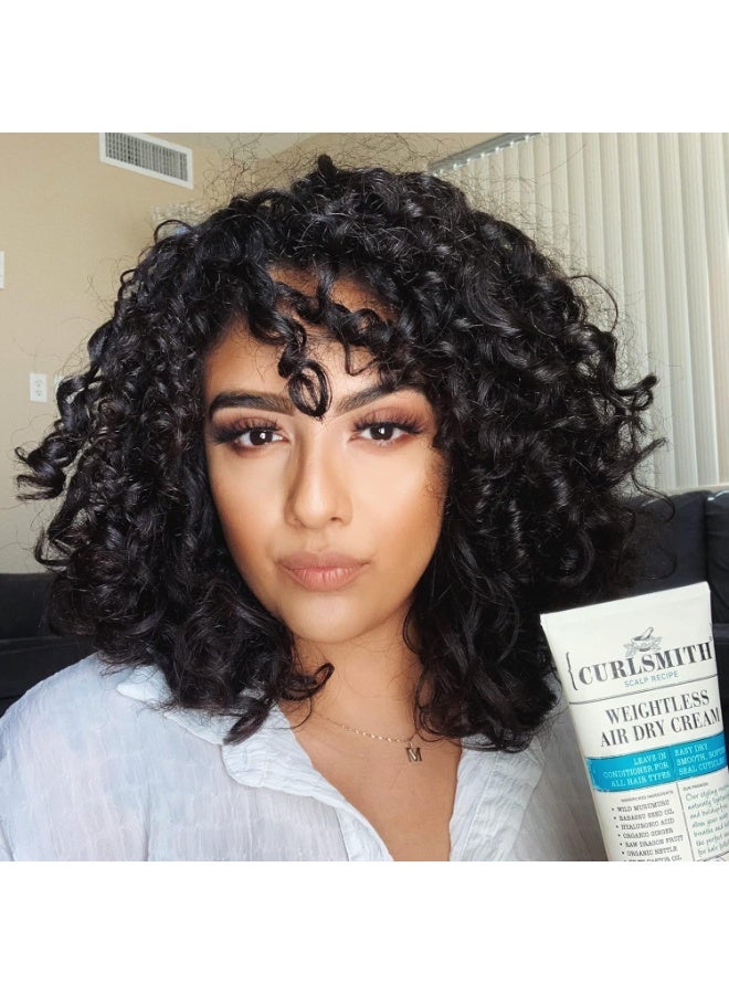 CURLSMITH CURLSMITH - Weightless Air Dry Cream - Vegan Leave-In Conditioner for Any Hair Type, Smooths Hair Size: 2 Fl Oz (Pack of 1) - Image 3
