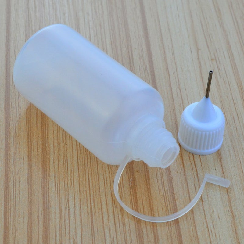 Bantoye 10 Pcs Needle Tip Glue Bottle Applicator DIY Quilling Tool Precision Tip Glue Plastic Liquid Dropper Bottles (30 ml) - Image 2