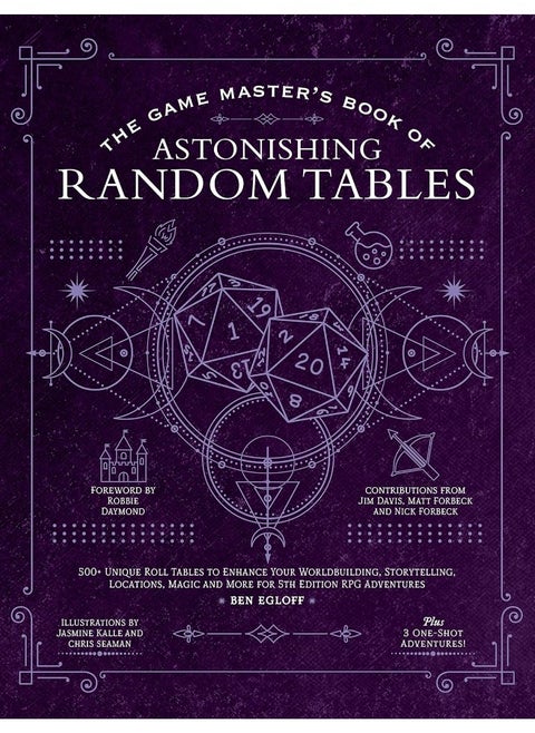 The Game Master's Book of Astonishing Random Tables: 300+ Unique Roll Tables to Enhance Your Worldbuilding, Storytelling, Locations, Magic and More ... RPG Adventures (The Game Master Series)