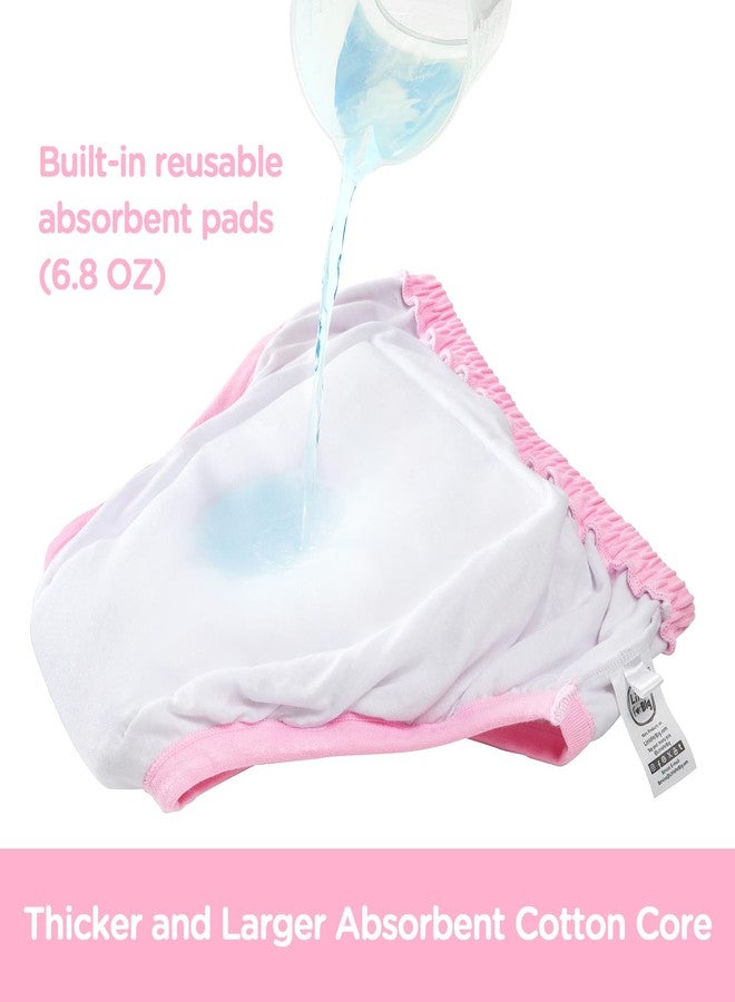 Littleforbig سروال تدريب مريح قابل للغسل وإعادة الاستخدام من القطن الناعم - بيبي أوساجي M - Image 4