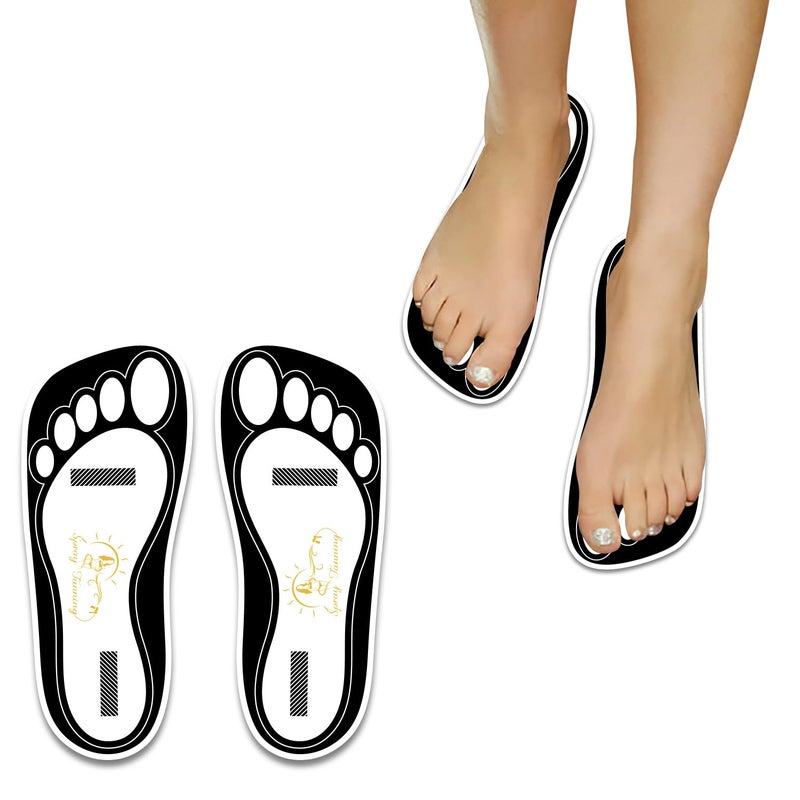 HeeStar 60Pairs120Feets Disposable Stick Spray Tanning Feet Pads Perfect for preventing spray tan solutionDeluxe Hygienic Spray Tan Feet PadsIdeal for Salons and Spas or HomeEasy to Apply