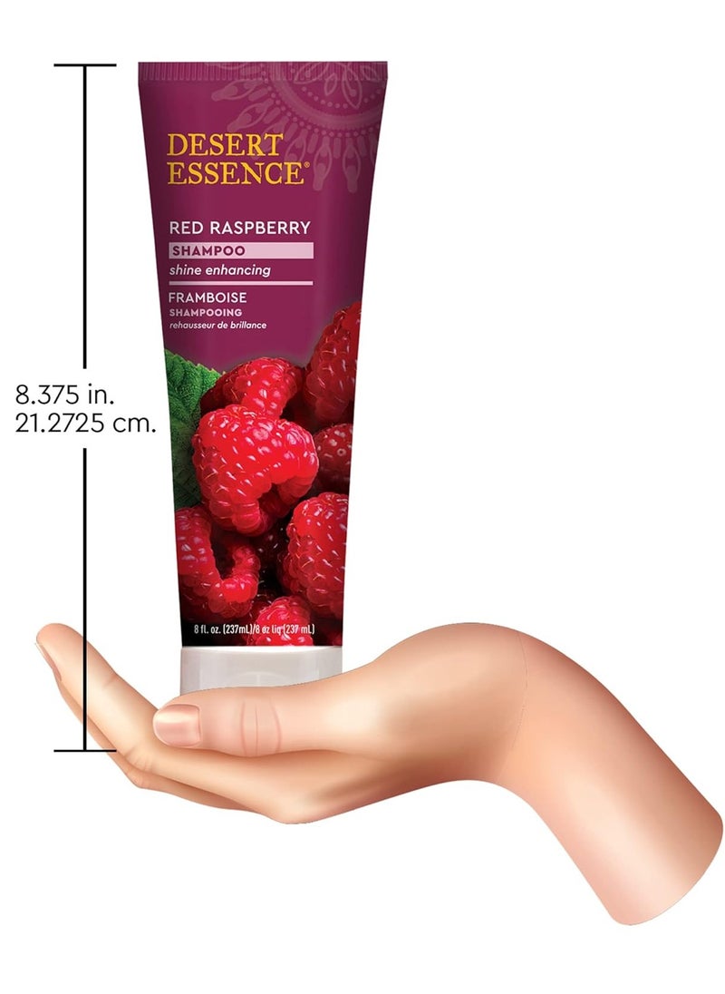 DESERT ESSENCE Desert Essence Red Raspberry Shampoo - 8 Fl Ounce - Gloss & Shine Enhancing - Strengthens Hair - Removes Everyday Pollutants - Vitamin A & C - Calcium - Magnesium  - Image 2