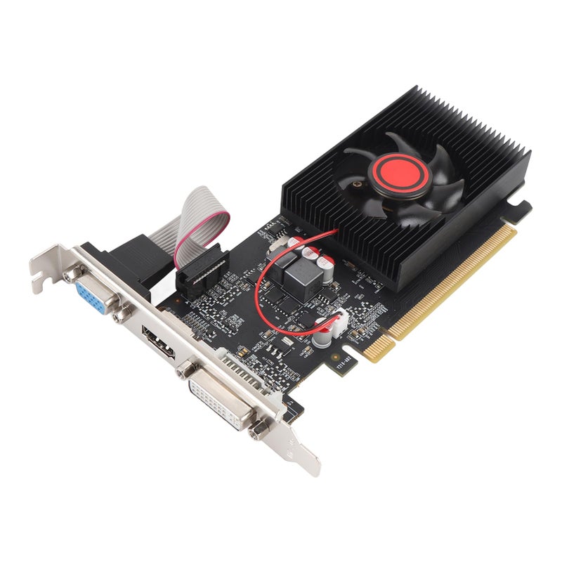 GT220 1GB DDR3 64 بت كرت فيديو للألعاب منفذ PCI Express مع منافذ HDMI و VGA و DVI ومروحة تبريد - Image 2