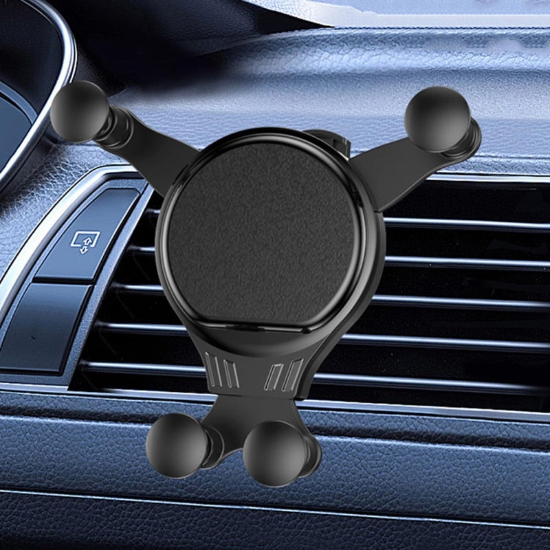 Black Air Vent Phone Mount Holder Compatible with Most Smartphones Hands Free Driving Accessory - Image 5