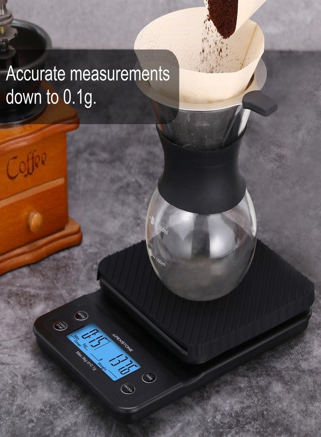 Apexstone Coffee Scale with Timer Small, Apexstone Espresso Scale with Timer Small, Espresso Coffee Scale with Timer for Pour Over Coffee (Batteries Included) - Image 3