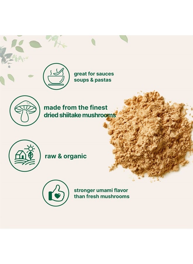 Micro Ingredients Organic Shiitake Mushrooms Powder, 8 Ounce, Made from The Finest Dried Shiitake Mushroom, Stronger Umami Flavor Than Fresh Mushrooms, Great for Sauce, Soup and Pasta - Image 4
