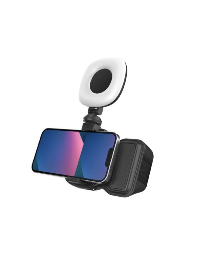 Hot-selling Portable Mobile Phone Bluetooth Photographer Shake Tone Self-timer Brush Video Artifact Smart Photography Handle-Color:Shooting Aid Black + Beauty Fill Light - Image 5