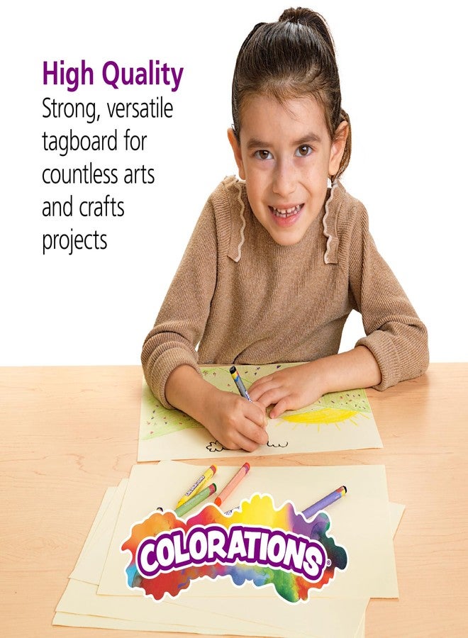 Colorations Tagboard - 9" x 12", Manila, Specialty Paper, School Art Supplies, Art Supplies, Craft Projects, Children, Gift, Classroom, Home, Arts and Crafts, Drawing, Coloring - Image 4