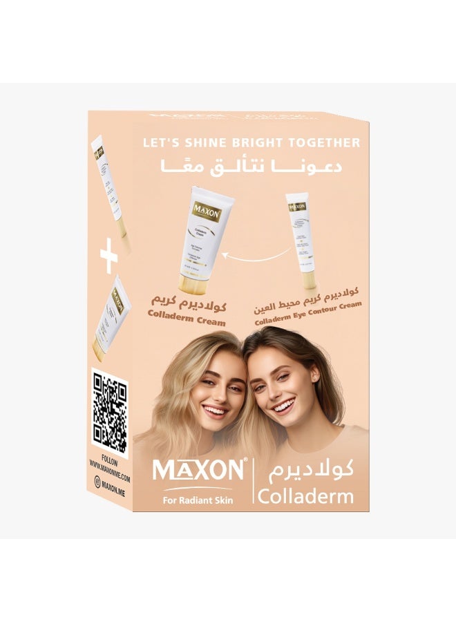 Maxon Colladerm Skincare Set: Age Defense Cream & Eye Contour Cream - Image 1