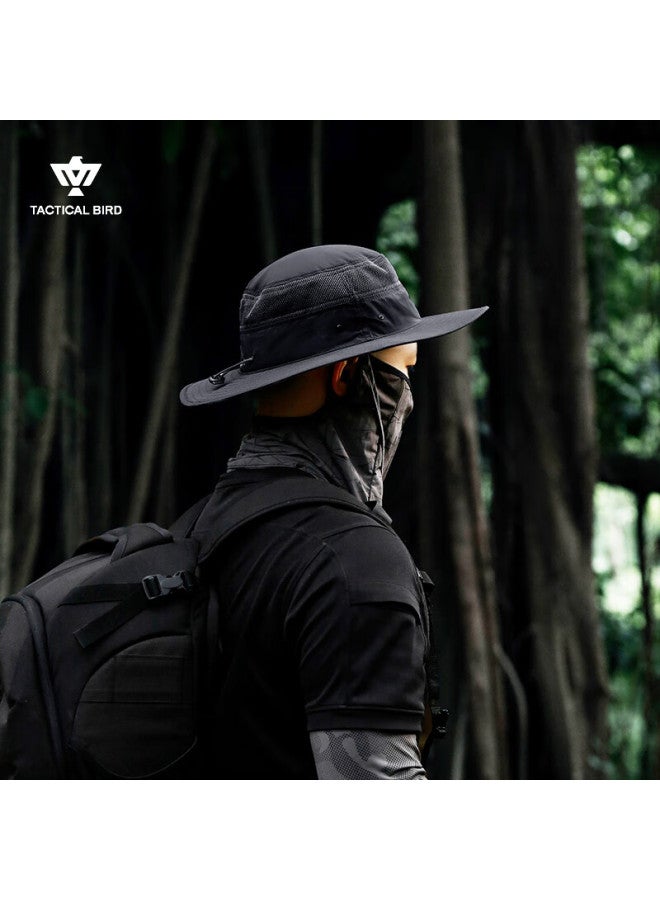 Tactical Bird Zhanshuniao Summer Outdoor Hiking Sun Protection Hat, Large Size Sun Visor, Fisherman Hat, Cycling Cap - Image 2