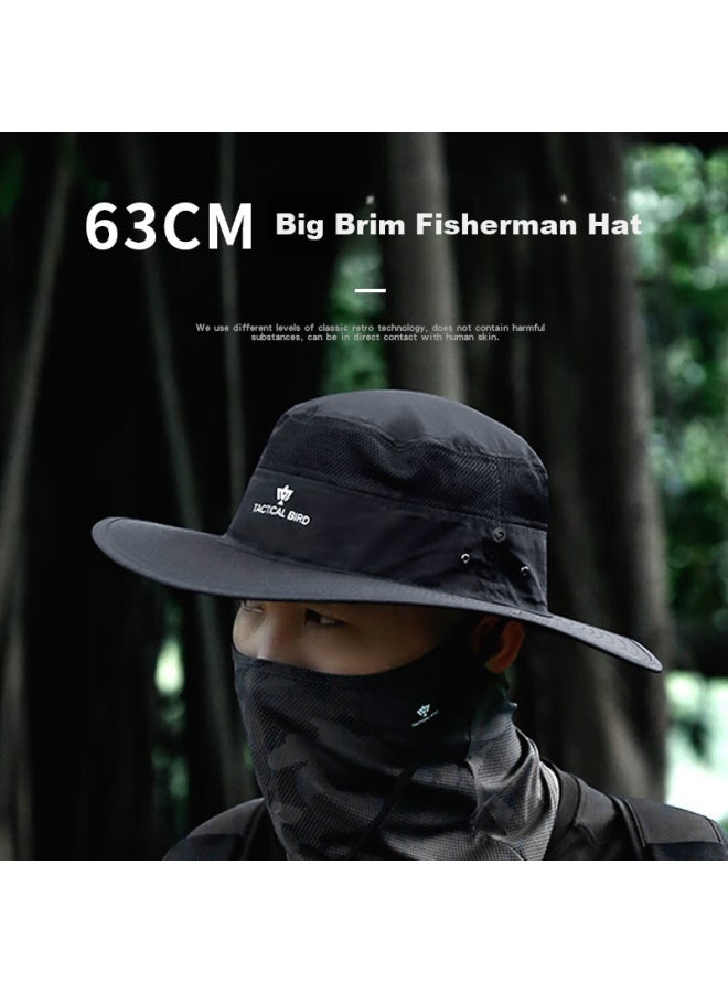 Tactical Bird Zhanshuniao Summer Outdoor Hiking Sun Protection Hat, Large Size Sun Visor, Fisherman Hat, Cycling Cap - Image 1