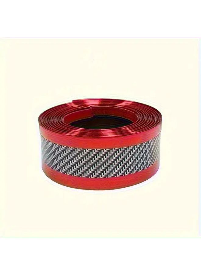 2pcs Red Car Door Threshold Protector Anti Scratch Bumper Sticker 39.37 Inch Durable Waterproof - Image 3