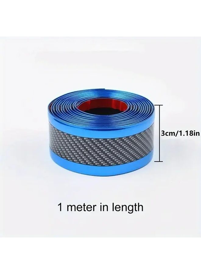 2pcs Red Car Door Threshold Protector Anti Scratch Bumper Sticker 39.37 Inch Durable Waterproof - Image 2