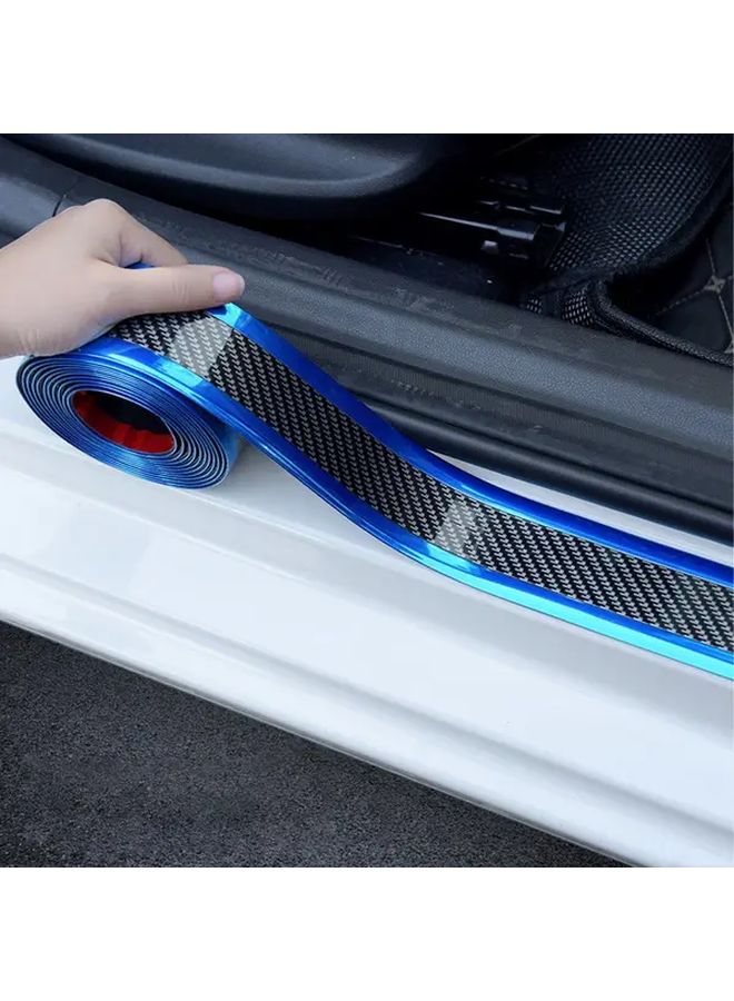 2pcs Red Car Door Threshold Protector Anti Scratch Bumper Sticker 39.37 Inch Durable Waterproof - Image 1