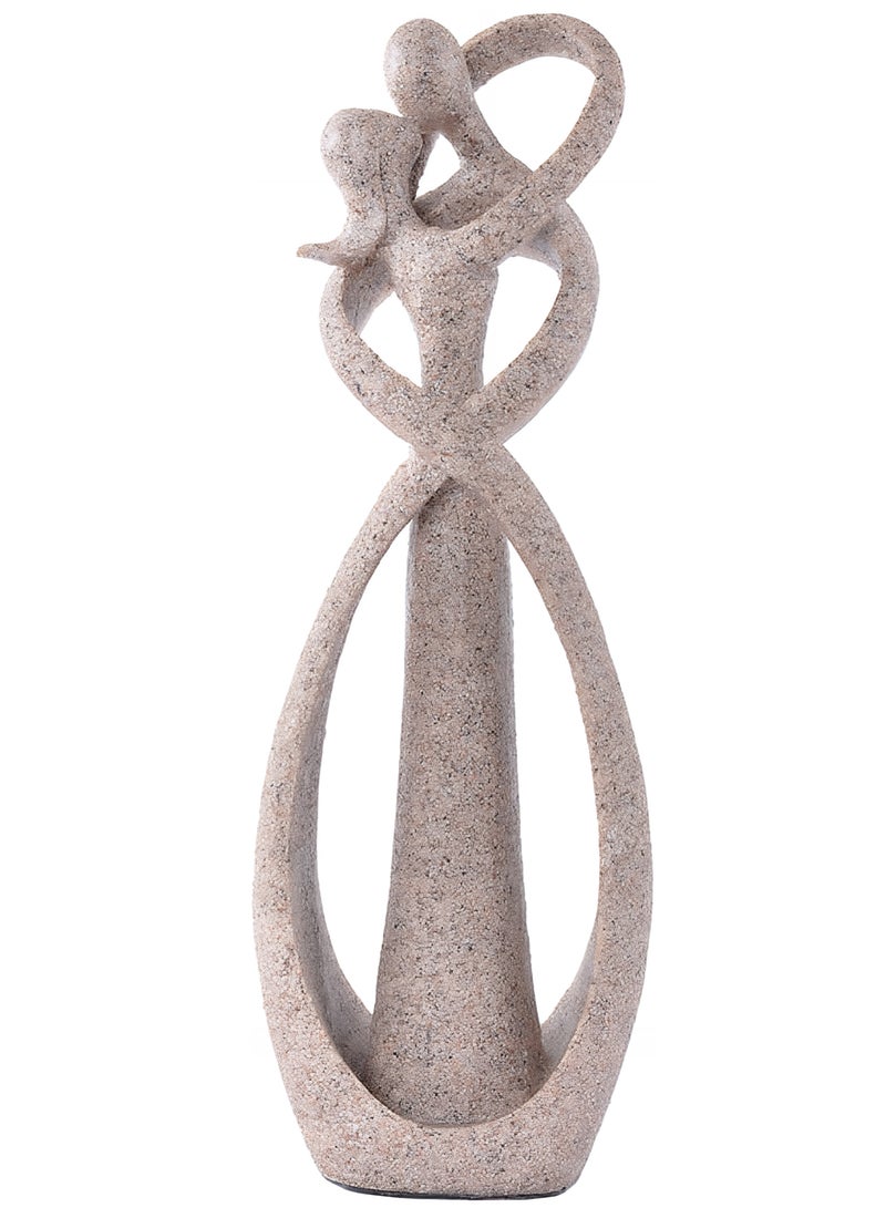 المي هومي تحفة ديكور من الراتنج – مجسم زوجين بعناق رومانسي، اكسسوارات المنزل تحف لغرفة النوم، الصالة، المطبخ والمكتب، تحف منزليه صغيرة - Image 1