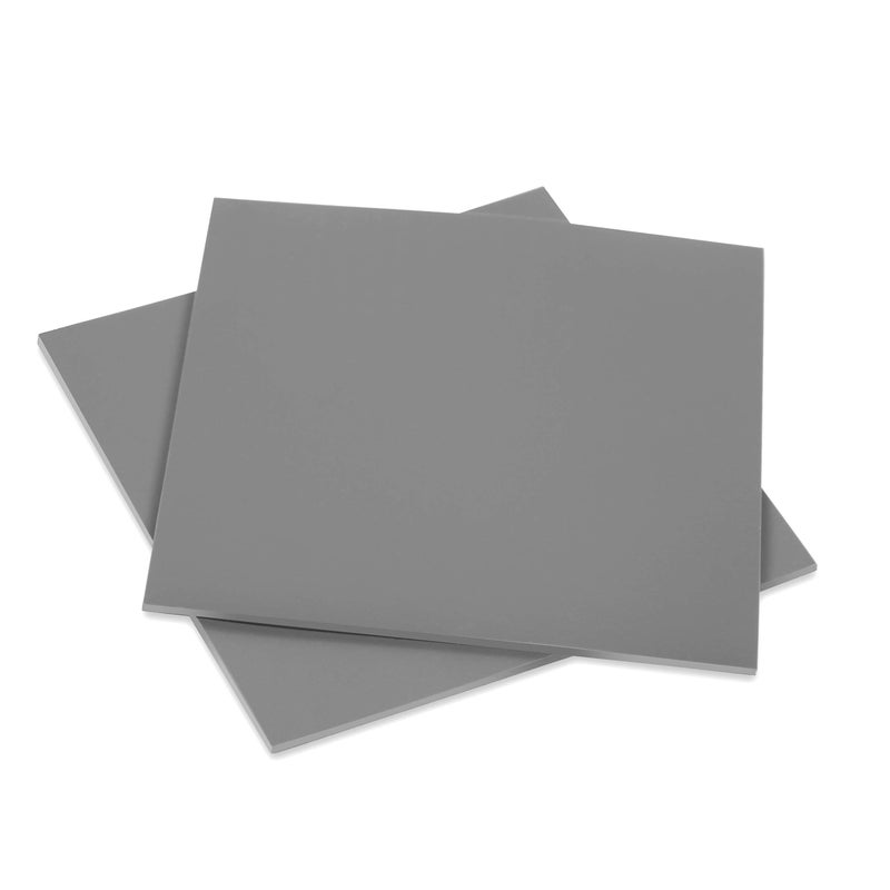Falling in Art Soft Linoleum Carving Block Linocut Block for Printmaking 6 Inches by 6 Inches Gray 2Pack