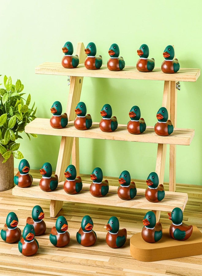 PullCrease Rubber Duck 2 Inch Duck Bath Toy Floating Rubber Ducky Adorable Party Supplies for Ducky Birthday Party Gift Nature Birds Lovers Hunting Decoration(24 Pcs,Mallard) - Image 5