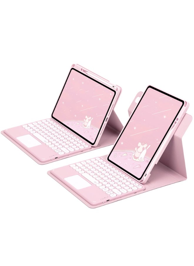General Keyboard for iPad (A16) 11th Generation 11 Inch 2025 (A3355,A3356) Rotating Bracket Case with Pencil Holder Detachable Keyboard with Magnetic Cover  - Image 1
