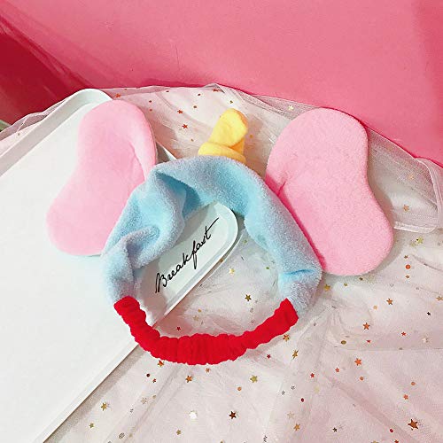 Teensery 2 Pcs Makeup Headbands Lovely Elephant Ear Hair Band Soft Elastic Makeup Head Wrap Beauty Tool for Shower Face Washing Facial Mask Spa - Image 3