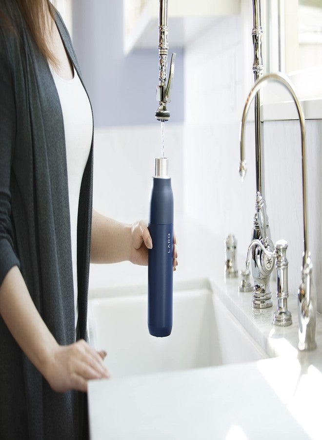 LARQ Bottle Purevis 17 Oz - Self-Cleaning And Insulated Stainless Steel Water Bottle With UV Water Purifier And Award-Winning Design | Reusable & Travel Friendly, 1-Year Warranty, Monaco Blue, 500 Ml - Image 4