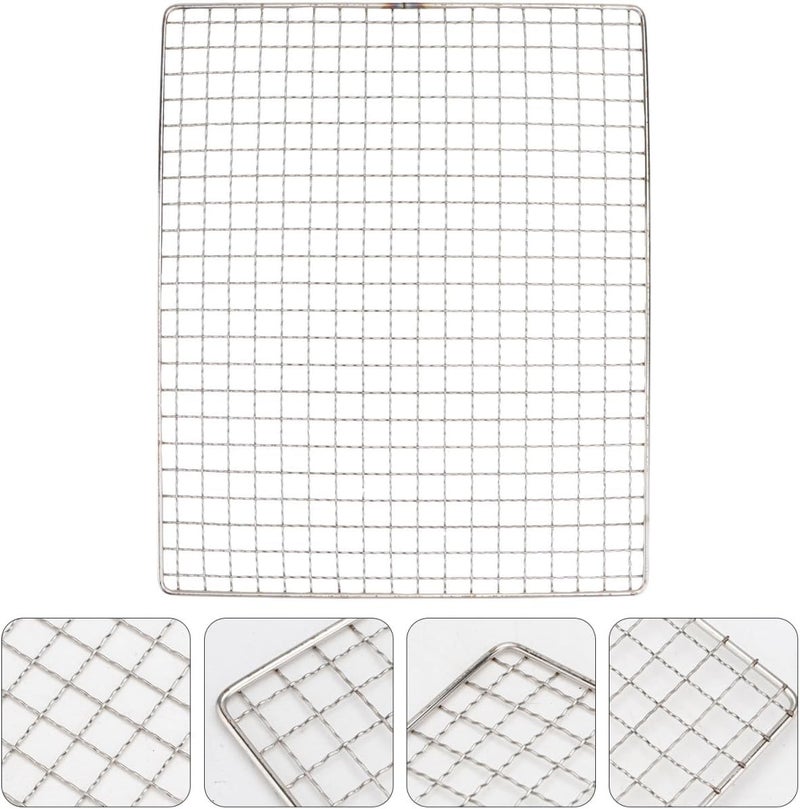 HEMOTON Bbq Grill Mesh Wire Rack 12.6X10.2 Inch Square Grill Rack Replacement for Gas Charcoal Pellet Smokers Outdoor Barbecue Accessories Assorted trendy color picks - Image 3
