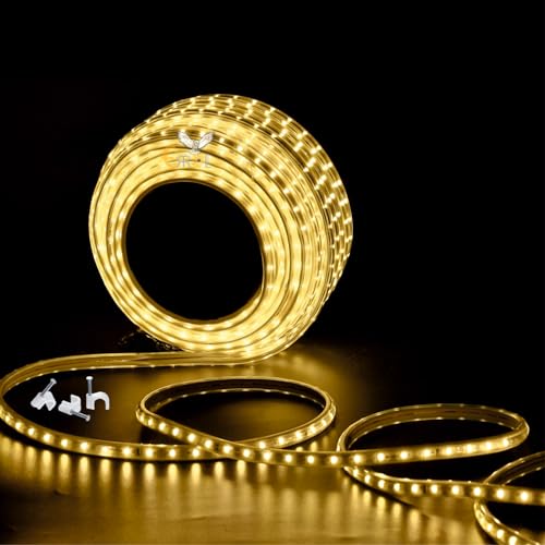 Errol led Strip Lights for Decoration | Waterproof Strip Light for Home Decoration | Energy Saving Rope Light for Ceiling | Home Decoration Light for Diwali | Christmas (Warm White, 5 Meter) - Image 1