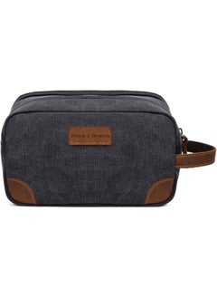 Baby Hair BABY HAIR BEARDS & BOURBON LUXURY TRAVEL/TOILETRY BAG Hanging Dopp Kit for Men Water Resistant Canvas Shaving Bag with Large Capacity for Travel 