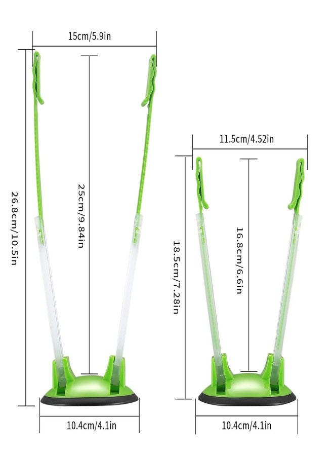 MATSON Baggy Rack Freezer Bag Holder Stand Adjustable Food Storage Holders ABS Food Prep Bag Zip Lock Bag Holder Stand for Food Meal Prep Bag Kitchen Gadget Food Drying Bag Hand holder (4PCS) - Image 2