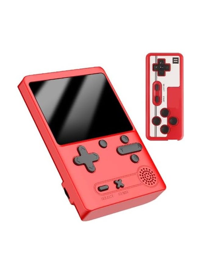 DUNISO Retro handheld game console with 500 classic FC games, 3.0-inch screen, portable, supports connection to TV and two players, red  - Image 1