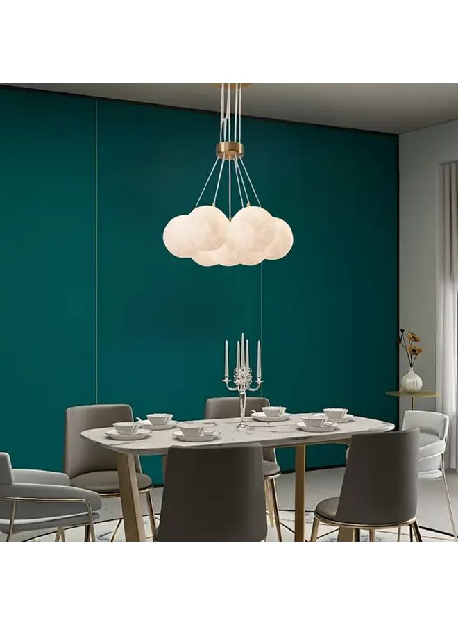 Modern Minimalist LED 3 Color Changing Pendant Light Model CD61 Adjustable Height Ceiling Mount Metal Construction Plastic Shade Hardwired 110V 240V Switch Control For Dining Room Bedroom Study Closet Bar - Image 5
