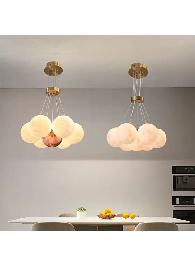 Modern Minimalist LED 3 Color Changing Pendant Light Model CD61 Adjustable Height Ceiling Mount Metal Construction Plastic Shade Hardwired 110V 240V Switch Control For Dining Room Bedroom Study Closet Bar - Image 1