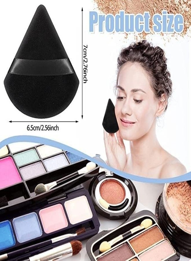 GOLD MAX 2 Pieces Makeup Sponge Blender, Foundation Brush, Triangle Powder Puffs Face Cosmetic Powder Puff Washable Reusable Soft Plush Synthetic Foundation Makeup Brush - Image 5
