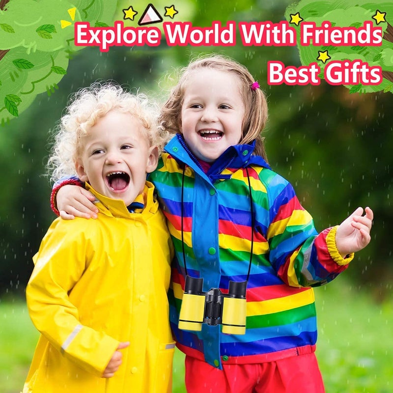 ARTOMIDE Binoculars for Kids Best Gifts for 3-12 Years Boys Girls High-Resolution Optics Shockproof Mini Kids Binoculars Toys Folding Small Telescope for Bird Watching Camping Outdoor Play - Image 5