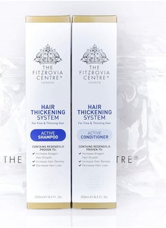 The Fitzrovia Centre Hair Growth Shampoo + Conditioner Set - FREE Travel Bag | THE FITZROVIA CENTRE | Reduces Hair Loss | Stimulates Hair Growth | Thickens Hair | For Men & Women | 2 x 250ml  - Image 1