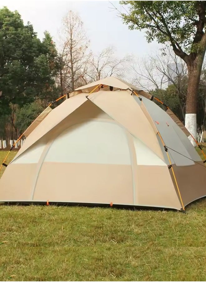 Arabest 2-3 Person Camping Tent Portable Waterproof Automatic Simple Tent, Automatic Camping Tent With Detachable External Sunshade, Outdoor Camping Beach Travel Picnic, Waterproof and Windproof Family Tent  - Image 2