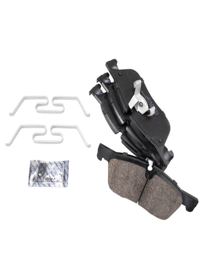 تي آر كيو وسادات فرامل أمامية سيراميكية من TRQ متوافقة مع سيارات جاكوار E-Pace موديلات 2018-2019، وF-Pace موديلات 2017-2019، وXE وXF موديلات 2017-2020، ولاند روفر ديسكفري سبورت موديلات 2015-2019، ورينج روفر إيفوك موديلات 2016-2019، ورينج روفر فيلار موديلات 2018-2020. - Image 2