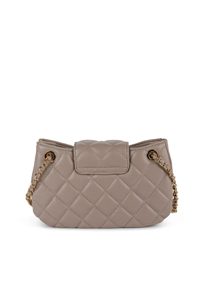 Vincci Women Quilted Shoulder Bag With Chain detail