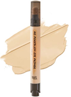 Touch in Sol TOUCH IN SOL No Poreblem Eye Primer - Eyeshadow Primer with Push Click Pen and Sponge Tip - Long-Lasting Eyeshadow Base without Smudging and Creasing, 0.14 fl.oz.  - Image 1