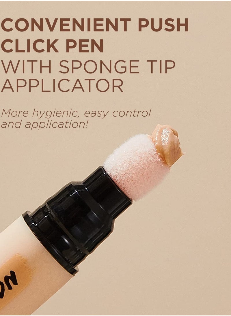 Touch in Sol TOUCH IN SOL No Poreblem Eye Primer - Eyeshadow Primer with Push Click Pen and Sponge Tip - Long-Lasting Eyeshadow Base without Smudging and Creasing, 0.14 fl.oz.  - Image 3