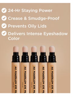 Touch in Sol TOUCH IN SOL No Poreblem Eye Primer - Eyeshadow Primer with Push Click Pen and Sponge Tip - Long-Lasting Eyeshadow Base without Smudging and Creasing, 0.14 fl.oz.  - Image 5