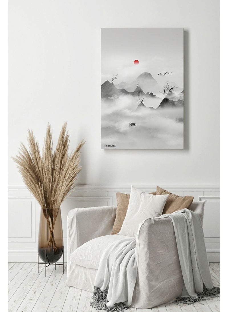 مودكلاس لوحة جدارية كانفس بتصميم طبيعة رسم - Image 1